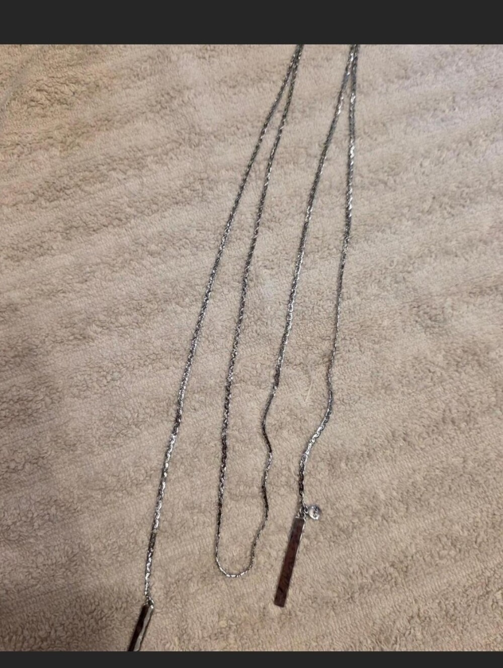 Chloe + Isabel Vertical Bar Pendant Necklace - Silver